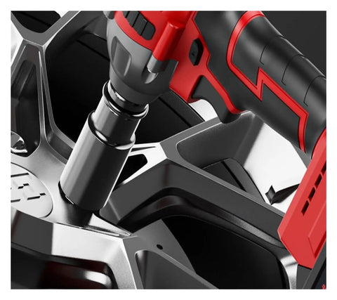 Brushless Cordless Impact Wrench With High Torque Electric Power Tool Perfect For Heavy-Duty Car Repair Woodworking And Scaffold Work Lightweight Design Offers Powerful Spin For Any Tough Bolt Project