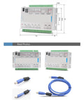 3 4 6 Axis USB Ethernet CNC Motion Control Driver Card Breakout Board dimensions and cables