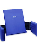 Skil Care Adjustable Wheelchair Lateral Trunk Support With Foam Side Panels For Bilateral Torso Stabilization, blue foam design