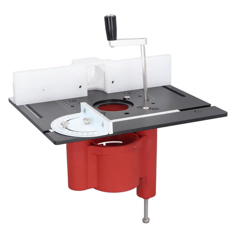 Pro Grade Heavy Duty Router Lift Base And Lifting System Kit For DIY Woodworking Projects, Aluminum Alloy And Stainless Steel Build With Firm Clamping And Exact Height Adjustment For Small Trimming Machines, 46mm lift