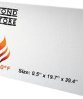 SIMOND STORE Ceramic Fiber Insulation Board, 0.5 in x 19.7 in x 39.4 in, 2300°F, for wood stoves and kilns