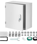 Weatherproof Steel Outdoor Junction Box With Locking Hasp IP66 dustproof waterproof enclosure 16x12x8 inches with accessories