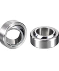 GE20C Radial Spherical Plain Bearings 2 Pack ID 20mm OD 35mm Width 16mm Sealed Self Lubricating Steel Roller Bearings in silver steel.