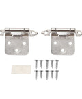Self Closing RV Cabinet Hinge Half Inch Overlay Steel Durable For RV Boat Kitchen Bathroom Doors Easy Install Erosion Proof
