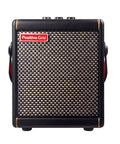 Front view of Spark MINI 10W Portable Guitar Amp And Bluetooth Speaker With 8 Hour Battery Life in black.