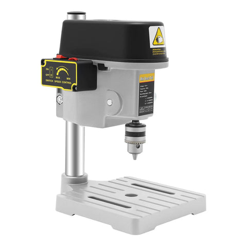 Rock Solid 340W Portable Bench Drill Press With Slick 3 Speed Control Pure Copper Motor Desktop Drilling Machine for wood and metal work.