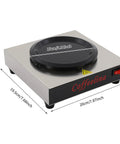 Keep Your Morning Brew Piping Hot With This Rugged Stainless Steel Coffee Warmer Plate Featuring Auto Shut Off And Sturdy Grip Base, 20cm size.