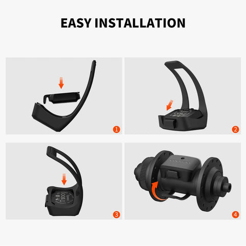 Bike Speed Sensor BK9S With Bluetooth Five Point Oh And ANT Plus Dual Band For Real Time Speed And Distance Tracking On Your Bike Computer Or Cycling Apps Compatible With Rouvy Peloton Wahoo And GPS Bike Computers