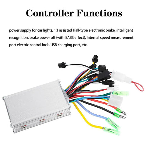 All Weather Brushless Speed Controller With LCD Display For Electric Mountain Scooter 24V 36V 250W 350W Kit Delivers Precise Throttle Response And Quiet Operation And Reliable Braking And Direction Control
