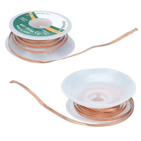 Pro Grade Desoldering Wire Kit With Alloy Copper Solder Wick 1.5 Meter Durable Solder Sucker for Electronics and PCB Repair
