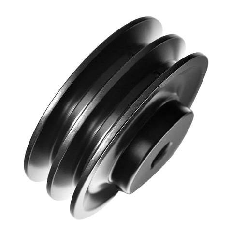 Double Groove V Belt Pulley Five Eighths Bore 4.25 Outer Diameter Cast Iron For V Belt Sections 3L 4L A AX Two Groove 2AK44-58 Model
