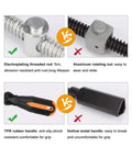 Comparison of components for Two Pack 90 Degree Right Angle Clamps for Woodworking and Metalworking Aluminum Alloy Corner Clamp