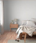 Premium PVC Free Type II Professional Wallpaper Featuring Matte Linen Texture Hella Durable Finish Zero Hassle Paste To Paper Install For Kitchens And Bathrooms Real Deal Quality in a light bedroom setting.