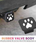 2 Inch Trailer Hitch Cover With Silicone Plug For 2 Inch Receivers Square Dustproof Tow Tube Cap Universal Hitch Cover For Most Vehicles And SUVs Cat Paw Style Durable Scratch Resistant Silicone