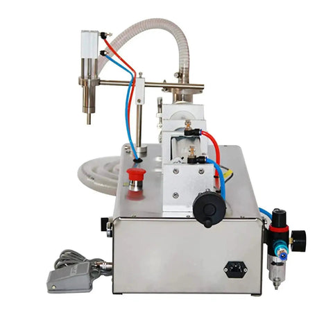 Pro Shop Heavy Duty Stainless Steel Automatic Liquid Filling Machine 10 To 2500 Ml pneumatic single nozzle with anti-drip design
