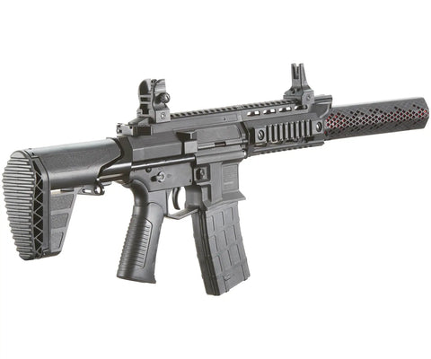 Hydra Full Size 177 Caliber CO2 Blowback Air Rifle With Red Dot Sight, Full Auto And Semi Auto Modes, Realistic Blowback Action