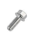 Ultra Lightweight Titanium Flange Bolts M6x15mm Grade 5 6Al4V For Motorcycle And Bike Use Pack Of 4 High Strength Fasteners