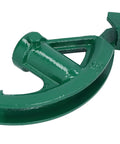 Heavy Duty Cast Iron Conduit Bender for 90 to 180 Degree copper pipe bending, sturdy green tool detail for plumbing projects.