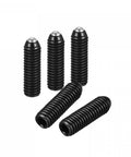 Heavy Duty Ball Point Set Screws M6 x 20mm High Carbon Steel Hex Socket Grub Screws, Spring Loaded, 5 Pack