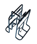 Front Bike Rack Carrier With Quick Release Replacement For Bicycle Cargo Rack in high-strength black aluminum with no shaft design.