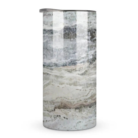Decorator Grey Granite Stone Look Gradient Water Cup Made From 304 Stainless Steel With Leak Proof Lid Thickened Base And Grab And Go Portable Design For Outdoor Travel And Daily Use