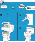Installation guide for Round Toilet Seat Riser Adds 3.5 Inches Of Height For Easy Bending And Sitting, Supports Up To 300 Lbs