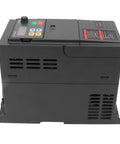 Beefed Up Variable Frequency Drive VFD 2.2kW Inverter Controller With Quick Cooling Heatsink And Quiet Fan For Safe ABS Protection 0 to 440V Output In Industrial Equipment Use, black ABS housing