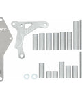 GM LS Truck Iron Block Interior Third Hole Bracket Low Mount Accessory Mount For Alternator And Fuel Pump Replaces Missing Casting Boss Fits Silverado LM7 LQ4 L59 LQ9 LMG L96 LC8 Engines, silver aluminum bracket kit with spacers