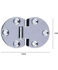 6 Pcs Zinc Alloy Flip Door Hinges 90 Degree Folding Butt Hinges for Table Desk Wardrobe, showing size 46x29mm