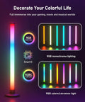 Dope RGB LED Light Bar for TV and PC Backlighting with Bluetooth App Control, featuring multicolor and monochrome lighting options.
