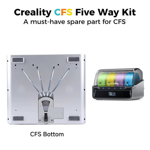 Image of Five Way CFS Bottom Bracket Kit With Brushless Motor 0.35A 24V for Filament System Replacement Accessories, showing base and spool holder.