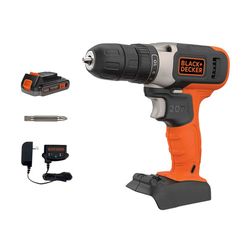Must Have 20V Max Cordless Drill Kit With Battery And Charger Includes Double Sided Drill Bit LED Work Light And Built In Bit Holder Perfect For DIY Projects Home Improvement And On The Go Jobsites