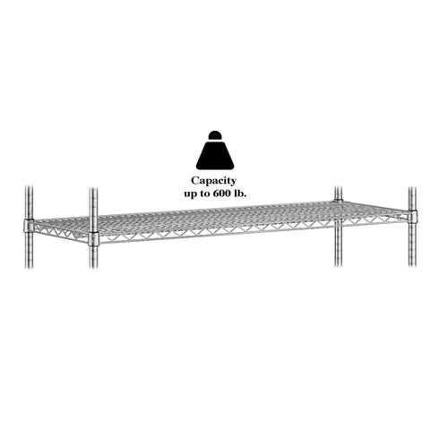 Heavy Duty 12 By 30 Inch Black Wire Shelf Adjustable Storage Rack For Kitchen Garage Warehouse Sleek Mesh Layout Rustproof Knockout Upgrade Smooth Storage Game Changer