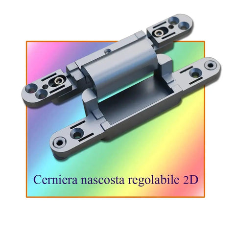 Two Way Adjustable Concealed Door Hinge For Rebate Doors 180 Degree Opening Die Cast Zinc Alloy 60kg Load