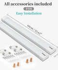 Bright 5000K LED Ceiling Light Fixture IP66 Waterproof 4ft Plug In Tube Light with installation accessories