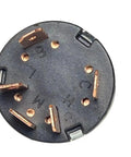 Close-up of 4 Position Rotary Switch with 3 Speed Settings, heavy duty, showing copper terminals, 16 Amp 125 Volt, 12 Amp 250 Volt.