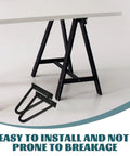 Black Iron Hairpin Table Leg Set, 2 Pack, Heavy Duty Easy Install Metal Furniture Legs shown with table setup