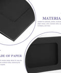 Black Window Envelopes Set 30 Pack Small Size For Business Cards Photos And Invitations Blank Presentation Card Envelopes
