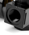 Close-up of G3/8 inch port on Industrial Grade Pneumatic Pressure Regulator Valve For Compressors With Dual Scale Gauge, Space Saving