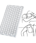 Must-Have Recoil Pad For Shooting Vests And Shirts, Snug Cushy Shoulder Pad visual with fitting diagram for Browning Reactar G3