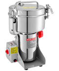 VEVOR 3400W Electric Grain Mill Grinder For Coffee Beans Spice Corn High Speed 32000RPM with stainless steel design.