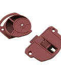 4 Sets Plastic Sliding Door Wheels for Wardrobes, Cabinets, and Drawers Brown Nylon Gliding Gears for Easy Furniture Doors Durable Wear Resistant and Smooth Operation, Quiet Roll for Long Lasting Performance