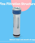 Premium Actuator Oil Supply Filter Replacing 68189847AA close-up showing fine filtration structure for Fiat and Jeep engines.