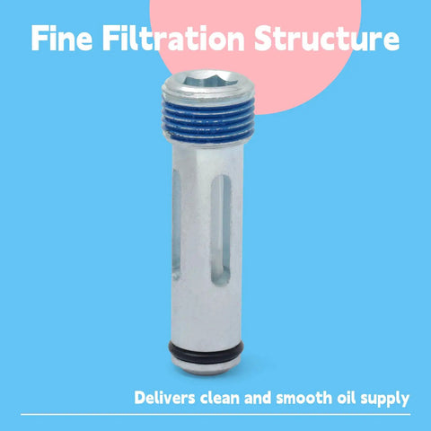 Premium Actuator Oil Supply Filter Replacing 68189847AA close-up showing fine filtration structure for Fiat and Jeep engines.