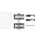 Universal Key Clamping Fixtures Set With Storage Box For Key Cutting Machines Portable Waterproof Dustproof Organizer Includes 2 Clamping Fixtures 2 Plates Wrench And Case Pro Locksmith Must Have Gear For Cutting Various Key Shapes.