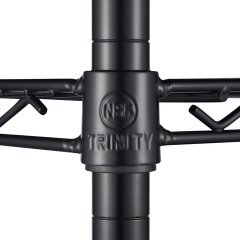 Heavy Duty Real Deal Adjustable Wire Shelving Rack With Seriously Tough 3200 Lb Capacity For Kitchen Garage And Laundry Setup Built Like A Tank Nsf Certified Black 48x24x72in