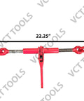 Four Pack Ratchet Chain Binders Beefy Heavy Duty 1/4 To 5/16 Inch Load Binders with Forged Steel Handle, flatbed truck use, 22.25 inch length