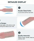 Close-up of Two In One Nasal Hair Cutter Set For Men And Women With 360 Degree Rotating Manual Nose Trimmer details and features