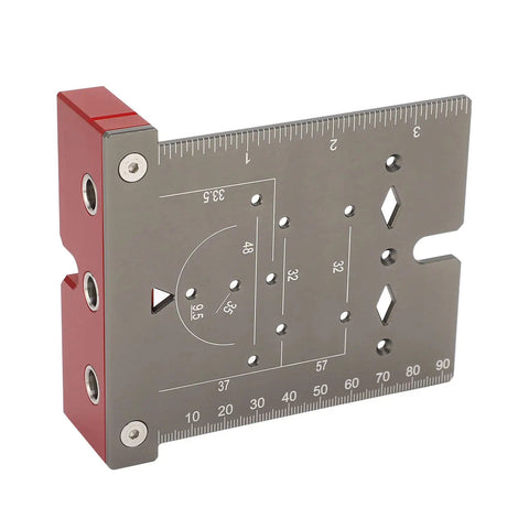 Rock Solid Woodworking Hole Saw Kit Set With Stainless Steel Drill Bits And Aluminum Alloy Body Designed For Cabinet Wardrobe Hinge Installation, 35mm