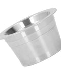 Heavy Duty Reusable Coffee Pods With Double Stainless Steel Filters For Tchibo Machines at an angle, showcasing durable stainless steel design.